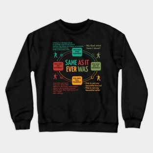 Talking Heads Once In A Lifetime Circular Flowchart Crewneck Sweatshirt